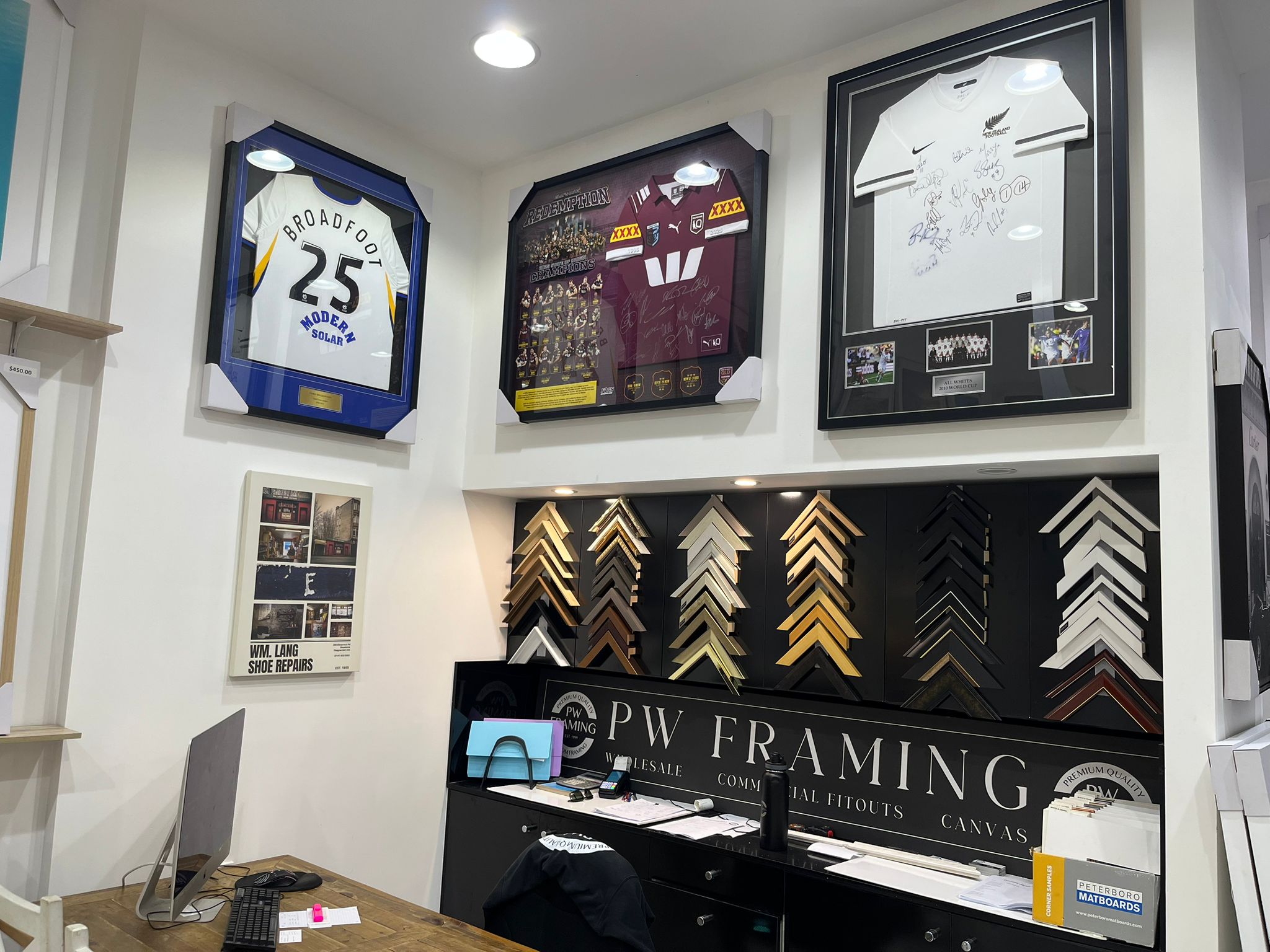 PW Framing showroom